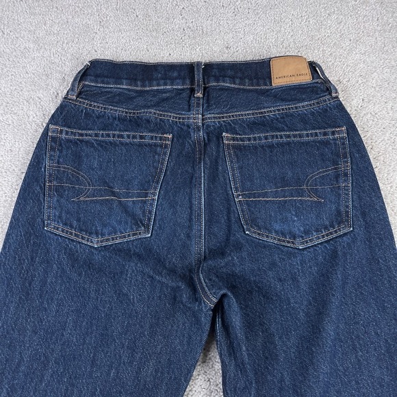 American Eagle Jeans Womens 0 Regular Blue 90s Flare High Rise Stretch Denim - Picture 11 of 14